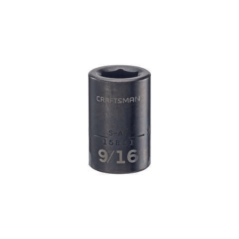Craftsman 7/16 in. X 3/8 in. drive SAE 6 Point Standard Shallow Socket 1 pc