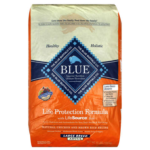 Blue Buffalo Life Protection Formula Adult Chicken and Brown Rice Dry Dog Food 30 lb