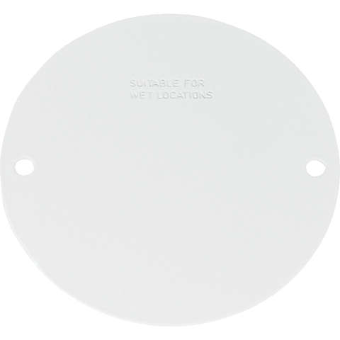 Sigma Engineered Solutions Round Stamped Steel 4.13 in. H X 4.13 in. W Flat Box Cover