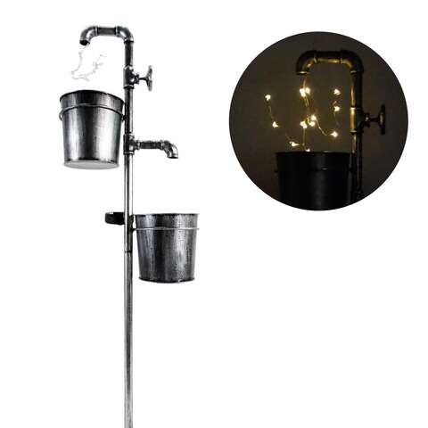 Alpine Black Iron 36 in. H Outdoor Garden Stake, Pack of 6