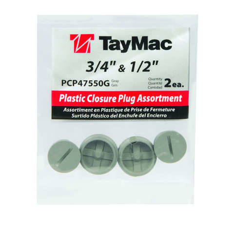 TayMac Round Plastic 5.0 in. H X 4.0 in. W Closure Plug