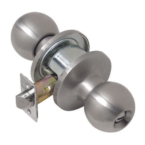 Tell Cortland Satin Chrome Privacy Lockset 1-3/4 in.