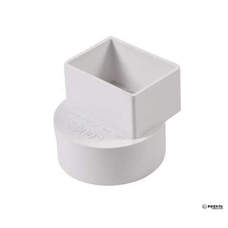 NDS Schedule 35 2 in. Hub each X 3 in. D Female PVC Flush Downspout Adapter 1 pk