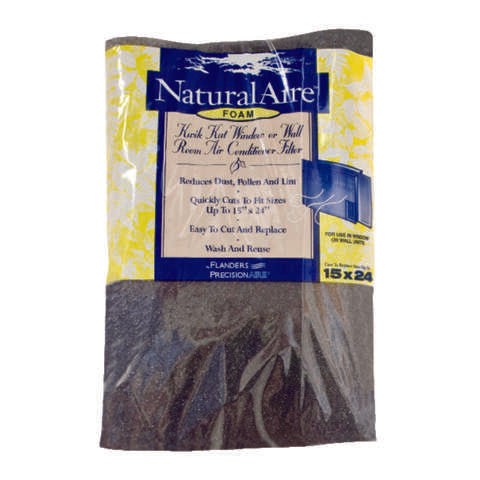 NaturalAire 15 in. W X 24 in. H X 1/4 in. D Polyester 1 MERV Air Conditioner Filter 1 pk, Pack of 24