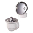 Keeney 1-1/2 in. D Polished Chrome PVC Bath Drain Half Pack
