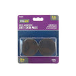Projex Rubber Self Adhesive Non-Skid Pad Black Round 2 in. W 4 pk