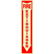 HILLMAN English White Fire Extinguisher Sign 18 in. H X 4 in. W, Pack of 10