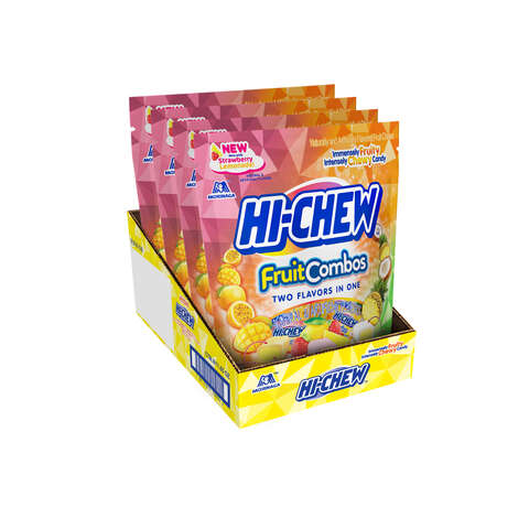 Morinaga Hi-Chew Fruit Combo Mix Chewy Candy 11.65 oz, Pack of 4
