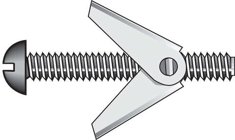 HILLMAN 1/8 in. D X 2 in. L Truss Steel Toggle Bolt 50 pk
