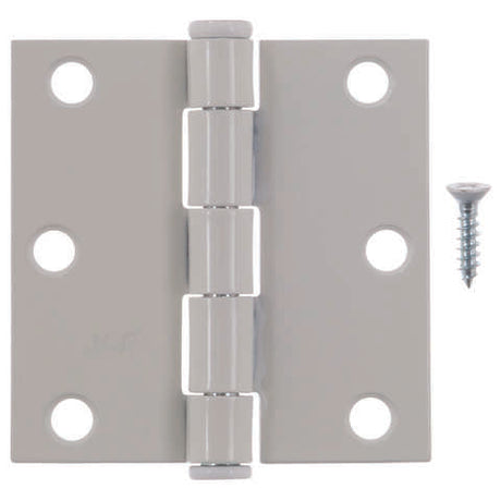 Ace 3 in. L White Residential Door Hinge 3 pk