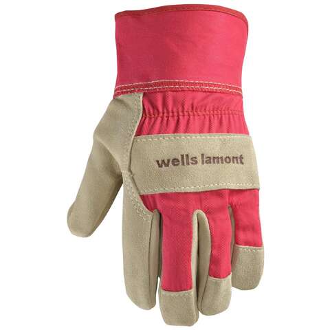 Wells Lamont Women's Outdoor Work Gloves Red M 1 pk