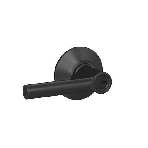 Schlage Broadway Matte Black Entry Door Knob 1-3/4 in.