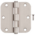 Hampton 3-1/2 in. L Satin Nickel Residential Door Hinge 12 pk