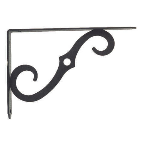 Hampton Black Steel Shelf Support 12 Ga. 8 in. L 80 lb, Pack of 6