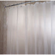 iDesign 78 in. H X 54 in. W Clear/Frosted Shower Curtain Liner EVA
