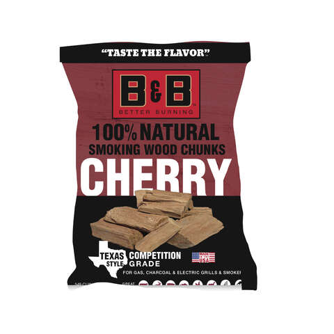 B&B Charcoal All Natural Cherry Wood Smoking Chunks 549 cu in