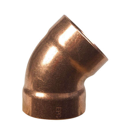 NIBCO 1-1/2 in. Sweat X 1-1/2 in. D Sweat Copper 45 Degree Elbow 1 pk