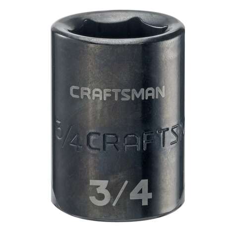 Craftsman 1/2 in. X 3/8 in. drive SAE 6 Point Standard Shallow Socket 1 pc