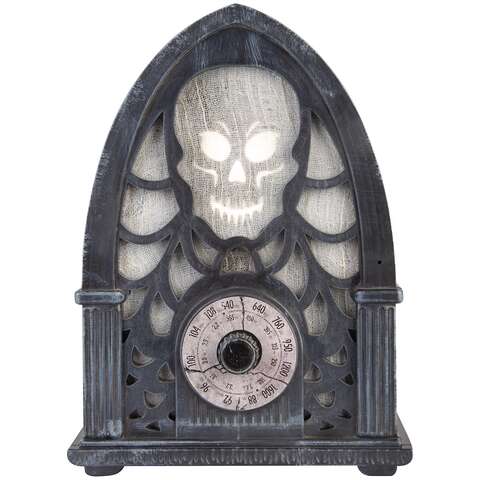 Gemmy EmoteGlow Haunted Radio Tabletop Decor