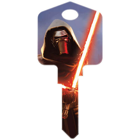 HILLMAN Star Wars Kylo Ren House/Padlock Universal Key Blank KW1/10 Single, Pack of 5