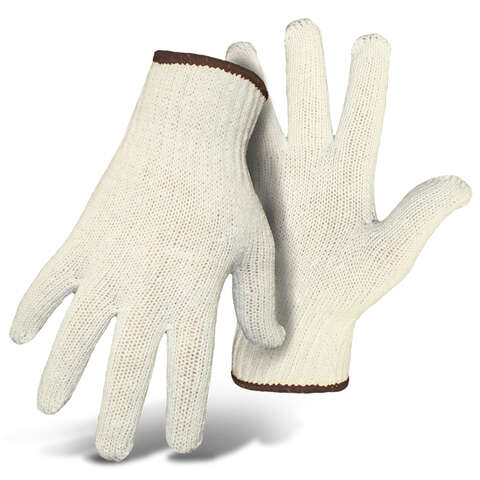 Boss Men's Indoor/Outdoor String Knit Reversible Work Gloves White L 1 pair