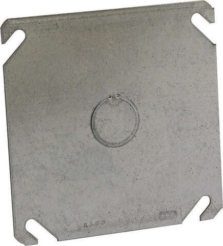 Raco Square Steel 4 in. H X 4 in. W Box Cover, Pack of 10