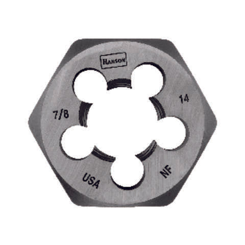 Irwin Hanson High Carbon Steel SAE Hexagon Die 7/8 in. 1 pc
