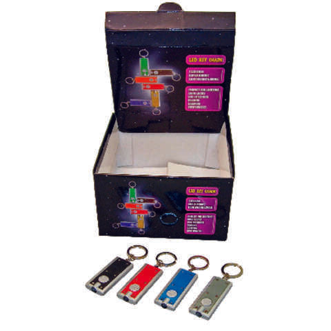 Diamond Visions Plastic Assorted LED Keychain, Pack of 72