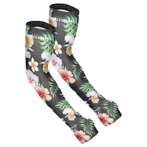 Farmers Defense L/XL Polyester/Spandex Tropical Flower Multicolored Protection Sleeves, Pack of 3