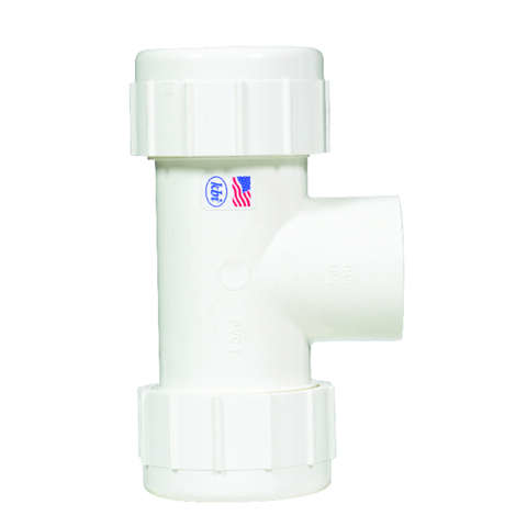 Homewerks Schedule 40 1-1/4 in. Compression X 1-1/4 in. D Compression PVC Compression Tee 1 pk