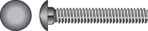 HILLMAN 5/16 in. X 4 in. L Hot Dipped Galvanized Steel Carriage Bolt 50 pk