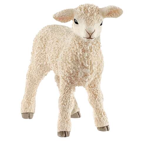 Schleich Farm World Lamb Toy White, Pack of 5