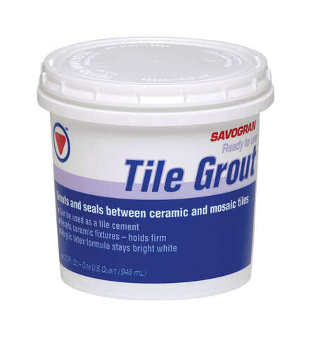 Savogran Indoor Bright White Tile Grout 1 qt
