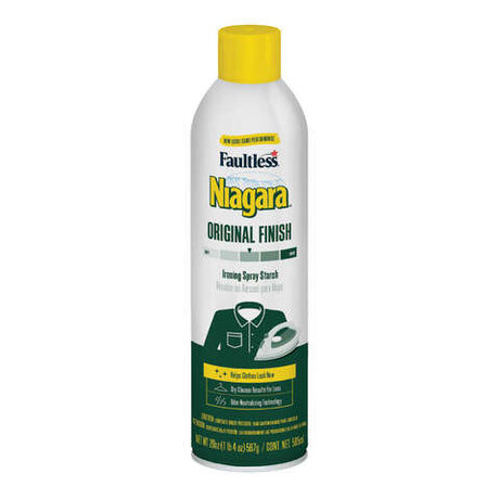 Niagara Faultless Original Scent Spray Starch Aerosol 20 oz 1 pk, Pack of 12