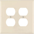 Leviton Midway Almond 2 gang Nylon Duplex Wall Plate 1 pk