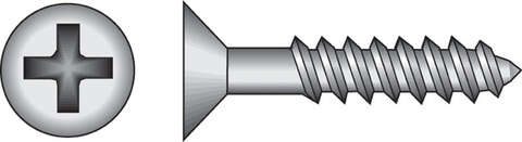 HILLMAN No. 10 X 2 in. L Phillips Black Phosphate Twin Thread Cabinet Screws 100 pk