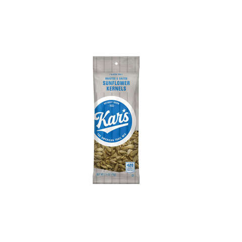 Kar's Roasted and Salted Sunflower Kernels 2.5 oz Bagged, Pack of 12