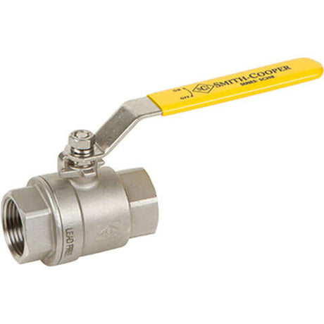 Smith Cooper 1/2 in. Stainless Steel FIP Ball Valve Full Port Lever
