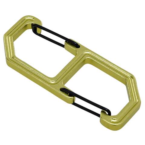 HILLMAN Apex Aluminum Black/Green Clip/Hook Carabiner Key Chain