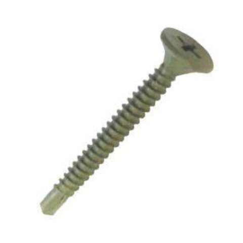 Grip-Rite No. 8 wire X 1-5/8 in. L Phillips Wafer Head Fine Cement Board Screws