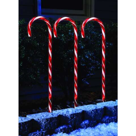 Celebrations Candy Cane 27 in. Pathway Decor, Pack of 12