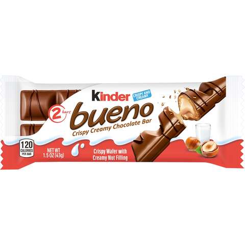 Ferrero Kinder bueno Chocolate Bar 1.5 oz, Pack of 20