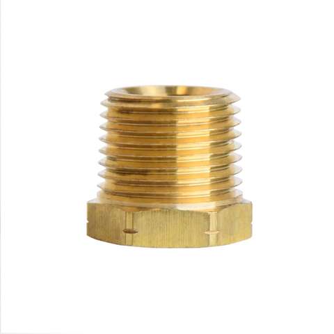 ATC 3/8 in. MPT X 1/4 in. D FPT Brass Hex Bushing, Pack of 5
