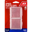 Ace Plastic Spiked Caster Cup Clear Square 1-7/8 in. W X 1-7/8 in. L 1 pk