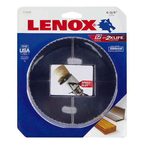 Lenox Speed Slot 4-3/4 in. Bi-Metal Hole Saw 1 pk
