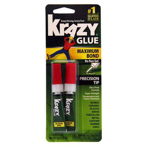 Krazy Glue High Strength Polyvinyl acetate homopolymer White Advanced Formula 0.14 oz