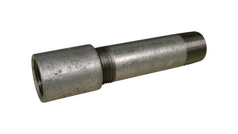 STZ Industries 3/4 in. MPT Galvanized Steel 4 in. L Nipple with Coupling
