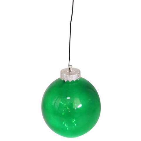Celebrations Blue LED Green Ornament 5 in. Hanging Decor
