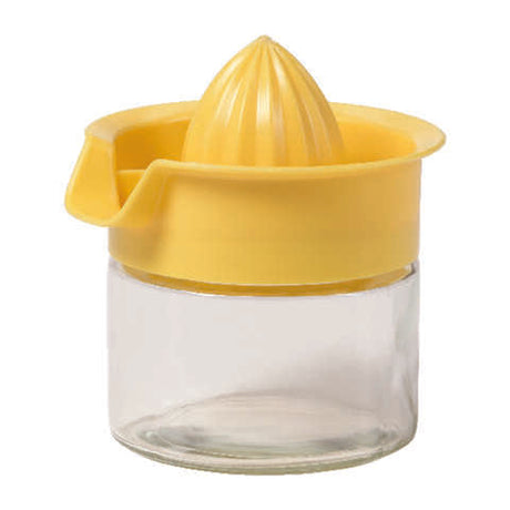 Lifetime Clear/Yellow Glass/Plastic Manual Juice Press 12 oz, Pack of 6