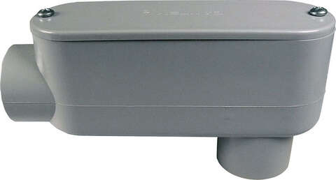 Cantex 1 in. D PVC Conduit Body For PVC 1 each